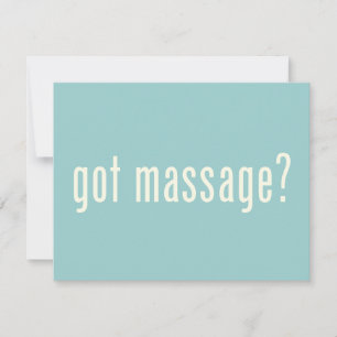 Massage got?
