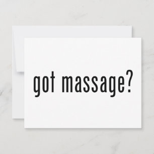 Massage got?