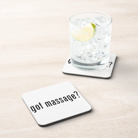 Massage got? getränkeuntersetzer (Rechte Seite)