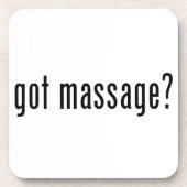 Massage got? getränkeuntersetzer (Vorderseite)