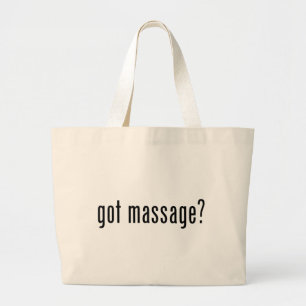 Massage got? jumbo stoffbeutel
