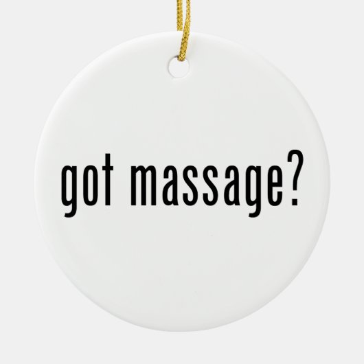 Massage got? keramik ornament (Vorne)