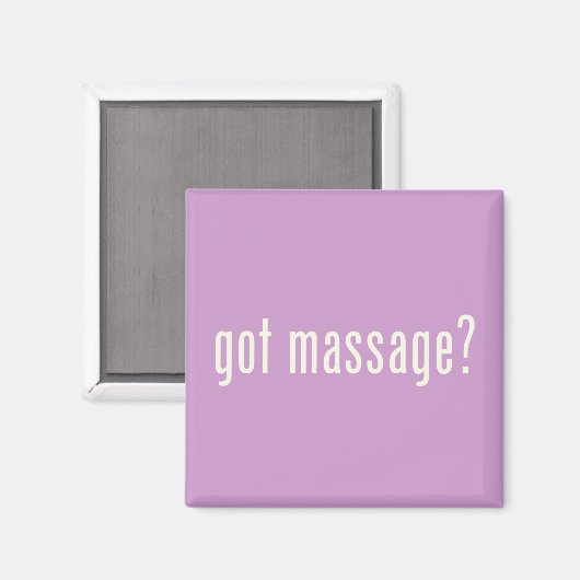 Massage got? magnet (Vorderseite/Rückseite)