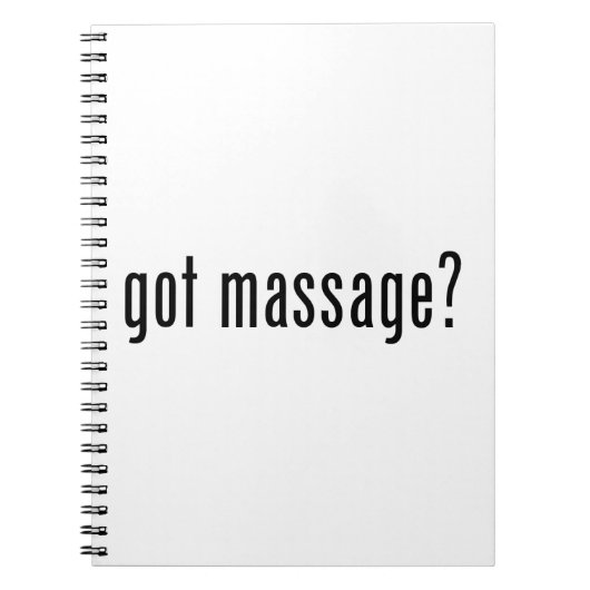Massage got? notizblock (Vorderseite)