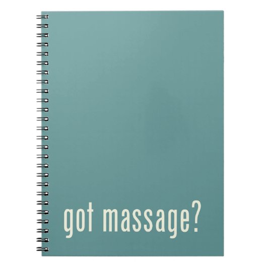 Massage got? notizblock (Vorderseite)