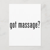 Massage got? postkarte (Vorderseite)