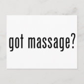 Massage got? postkarte (Vorderseite)
