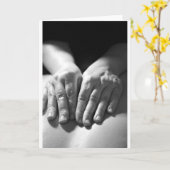 Massage-Hände Karte (Gelbe Blume)