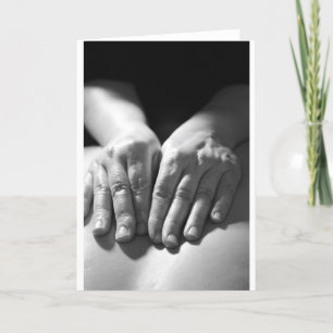 Massage-Hände Karte