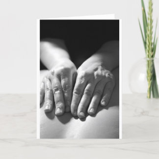 Massage-Hände Karte