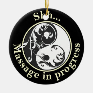 Massage im Gange Yin Yang Door Hanger Keramik Ornament