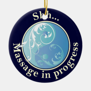 Massage im Gange Yin Yang Door Hanger Keramikornament