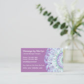 Massage im Mandala-Stil Visitenkarte (Stehend Vorderseite)