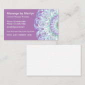 Massage im Mandala-Stil Visitenkarte (Vorne/Hinten)