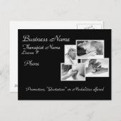 Massage/Körperarbeit Werbepostkarte Postkarte (Vorne/Hinten)