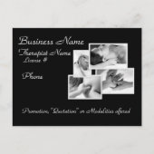 Massage/Körperarbeit Werbepostkarte Postkarte (Vorderseite)