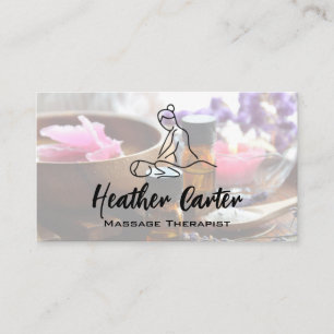 Massage-Linienzeichnung-Logo Visitenkarte