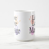 Massage Live Liebe Tasse Geschenk (Mittel)