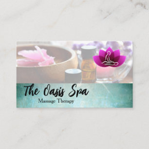 Massage-Lotusblumen-Logo   Spa-Resort Visitenkarte
