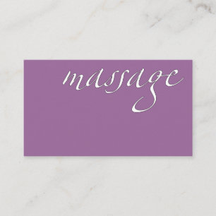 Massage: Massage-Therapeut Visitenkarte