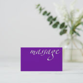 Massage: Massagetherapeut Visitenkarte (Stehend Vorderseite)