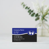 Massage Moderne Hände auf Visitenkarten Visitenkarte (Stehend Vorderseite)