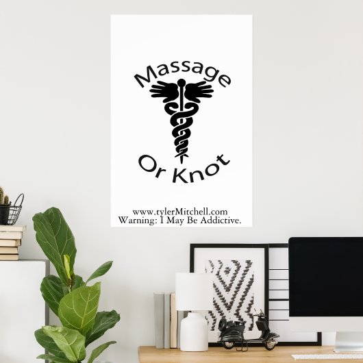 Massage oder Knot Poster (Heimbüro)