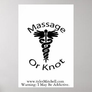 Massage oder Knot Poster