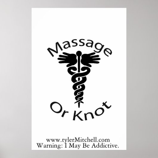 Massage oder Knot Poster (Vorne)