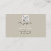 Massage Reflexologie Glitzer Hands Gold QRCode Blu Visitenkarte (Rückseite)