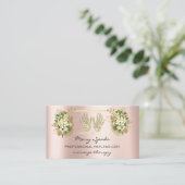 Massage Reflexologie Reiki Hands Rose Gold QR Code Visitenkarte (Stehend Vorderseite)