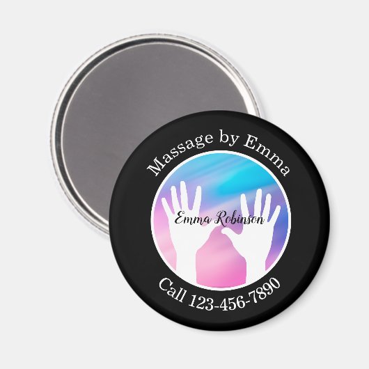 Massage Service Kundenmagnete Magnet (Vorderseite/Rückseite)