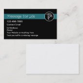 Massage Services Moderne, einfach Visitenkarte (Vorne/Hinten)