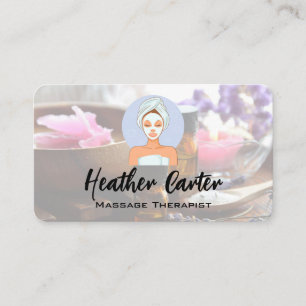 Massage-Spa-Logo Visitenkarte