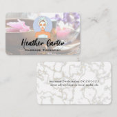 Massage-Spa-Logo Visitenkarte (Vorne/Hinten)