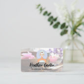 Massage-Spa-Logo Visitenkarte (Stehend Vorderseite)