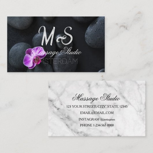 Massage Studio Visitenkarte (Vorne/Hinten)