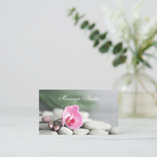 Massage Studio Visitenkarte (Stehend Vorderseite)