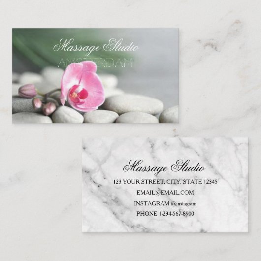 Massage Studio Visitenkarte (Vorne/Hinten)