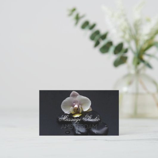 Massage Studio Visitenkarte (Stehend Vorderseite)