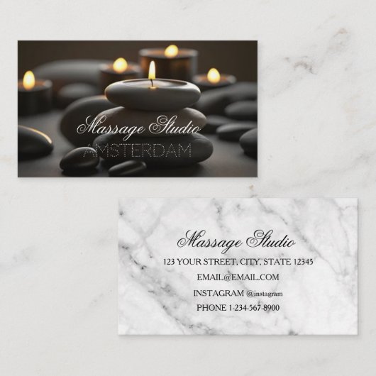 Massage Studio Visitenkarte (Vorne/Hinten)