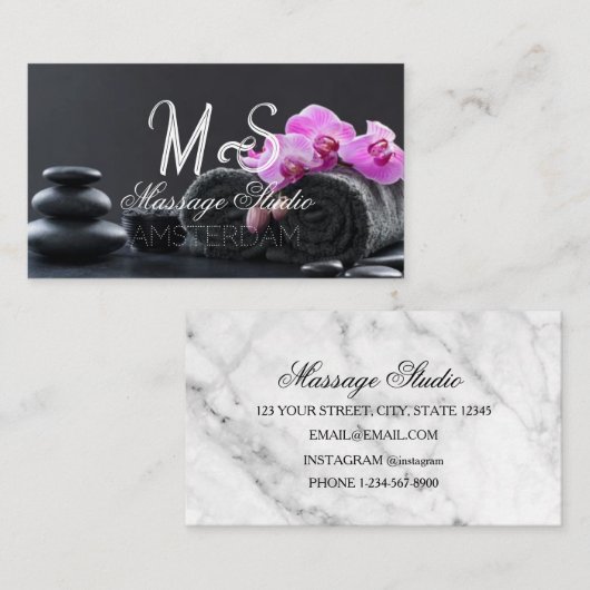 Massage Studio Visitenkarte (Vorne/Hinten)