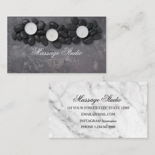 Massage Studio Visitenkarte (Vorne/Hinten)