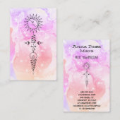 *~* Massage Sun Frau Mond Nirvana Yoga Reiki Visitenkarte (Vorne/Hinten)