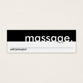 Massage. (Terminkarte)