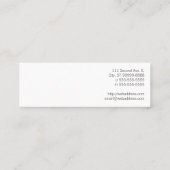 Massage-Text Mini Visitenkarte (Rückseite)