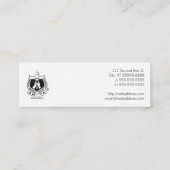 Massage-Text mit AMTA Mini Visitenkarte (Rückseite)