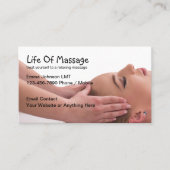Massage Theme Business Cards Modernes Design Visitenkarte (Vorderseite)