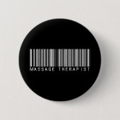 Massage-Therapeut-Bar-Code Button (Vorderseite)