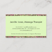 Massage-Therapeut-Baum des Lebens Visitenkarte (Rückseite)